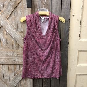 CAbi Berry Cowl Neck Tank